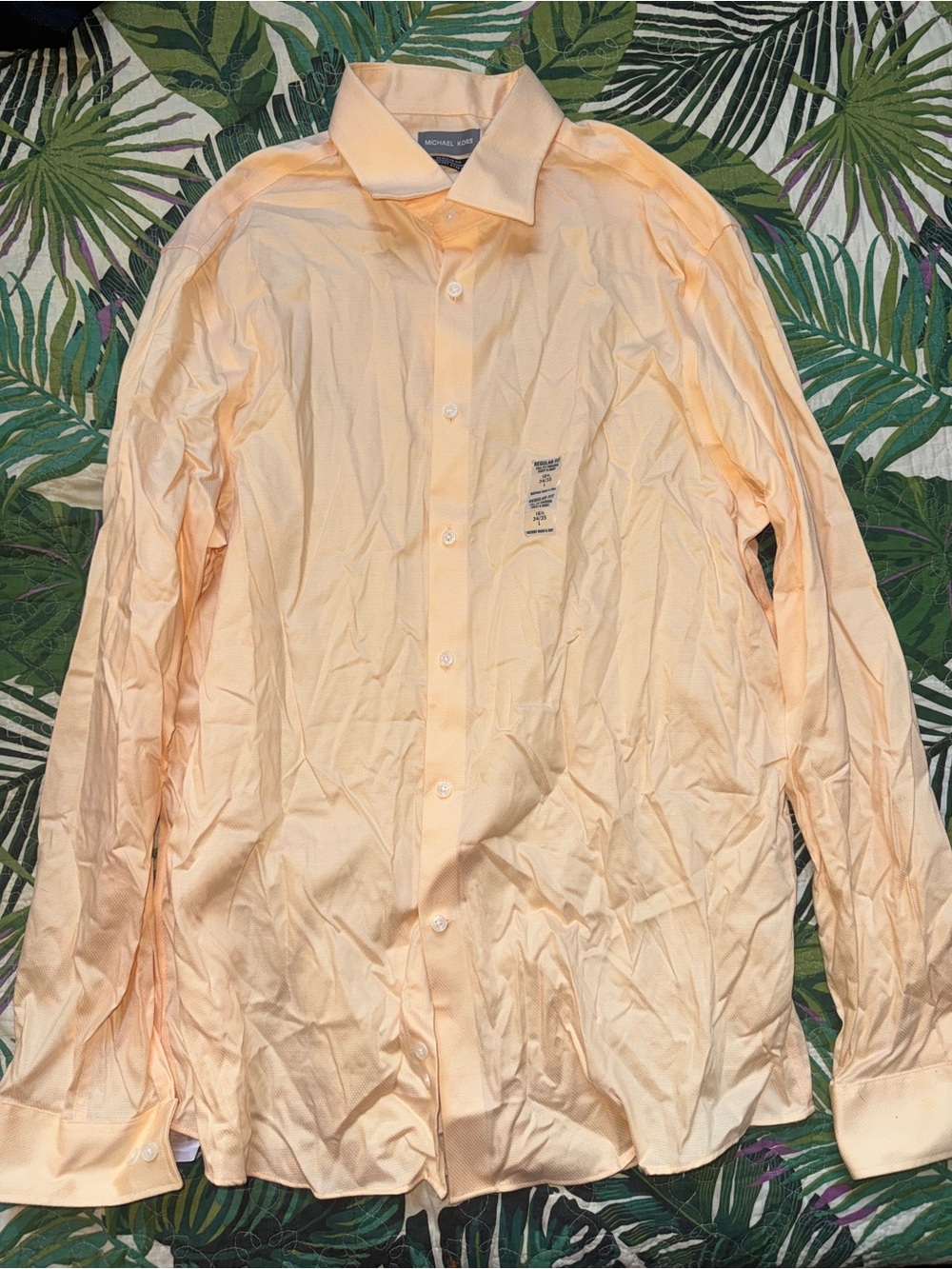 Michael Kors Light Peach Dress Shirt